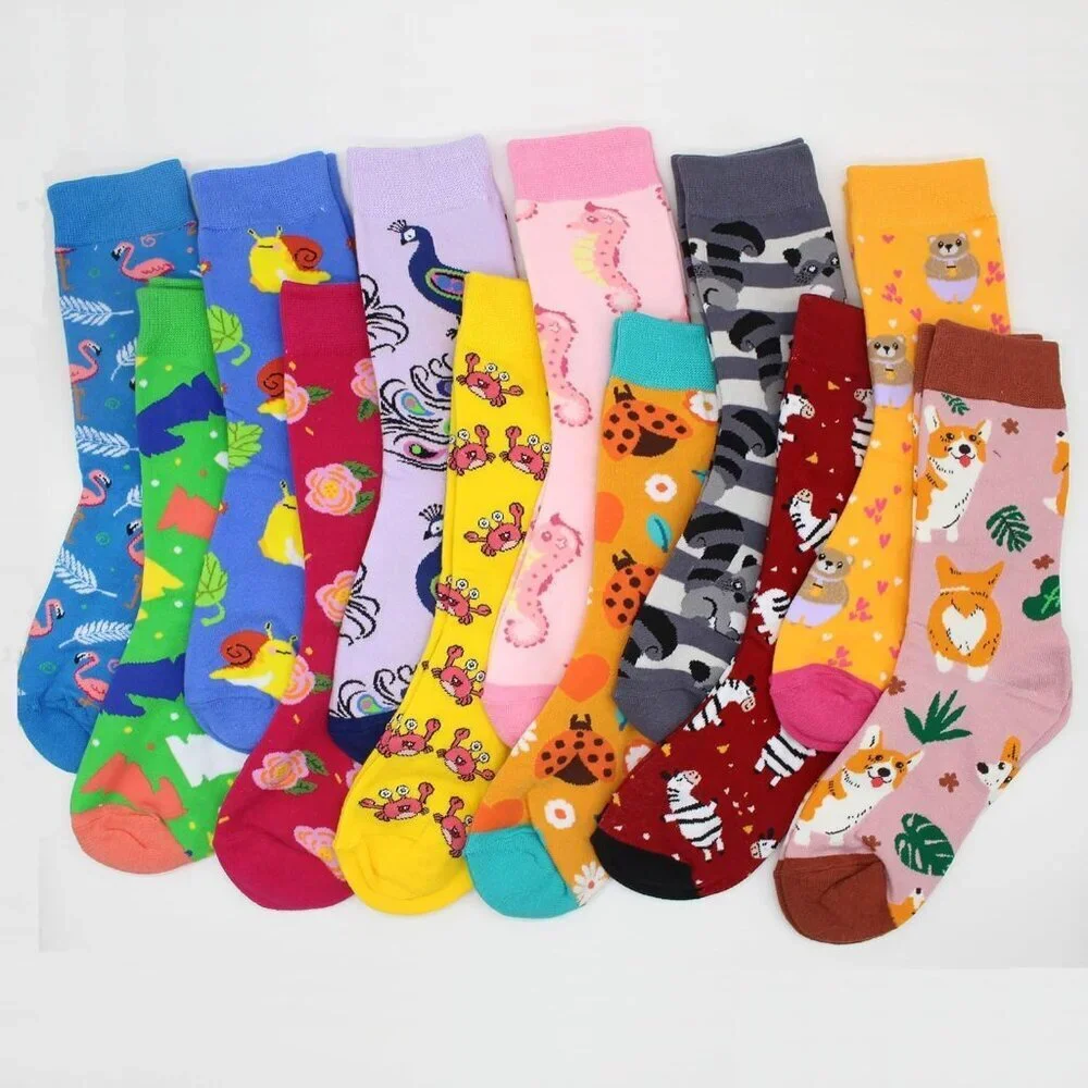 Women Fun Socks Cotton Food Animal Onesize Gift